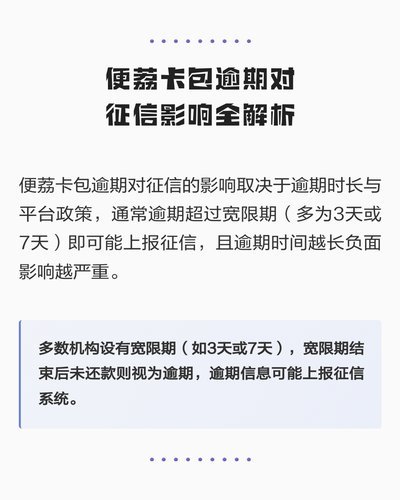 便荔卡包不还款会面临哪些后果？深度解析债务危机全流程